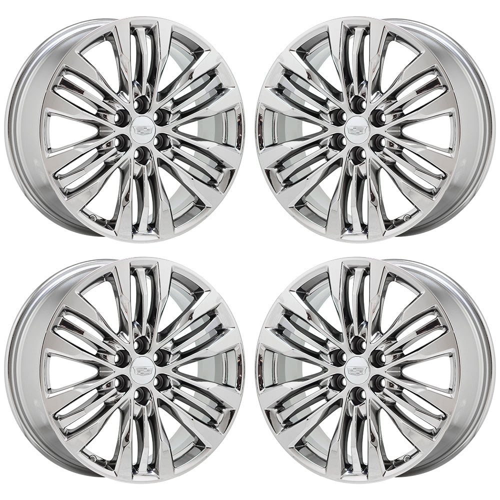 20" Cadillac XT5 Bright Chrome wheels rims Factory OEM set 4801